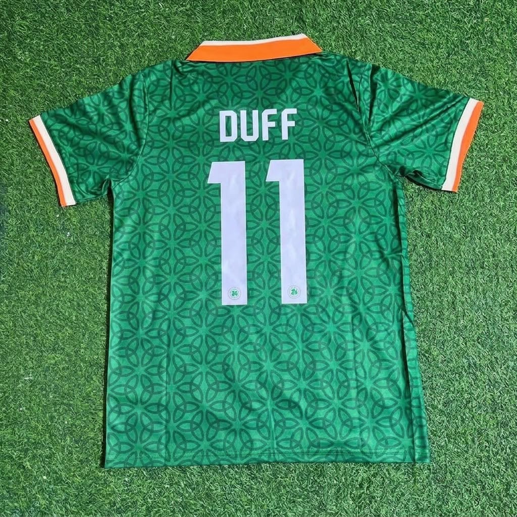 Damien Duff Ireland St.Patrick's Day Special Jersey Kit Soccer Trikot Maillot Maglia
