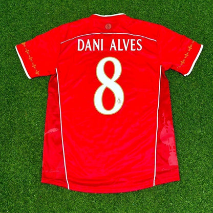 Dani Alves Sevilla 2003/2004 Red Home Retro Football Jersey Kit