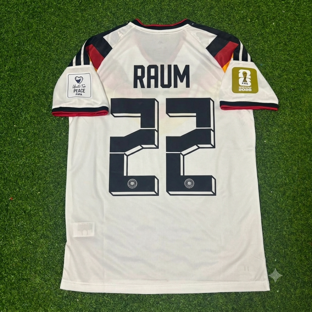 David Raum #22 Germany 2026 World Cup Home Jersey Trikot Maillot