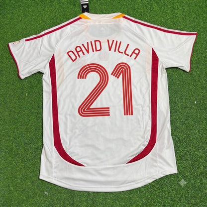 David Villa Spain 2006 World Cup White Retro Jersey Trikot Maillot Camiseta