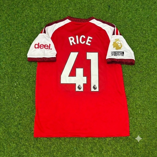 Declan Rice Arsenal Home New Season 2027 Jersey Kit Soccer Trikot Maillot Maglia