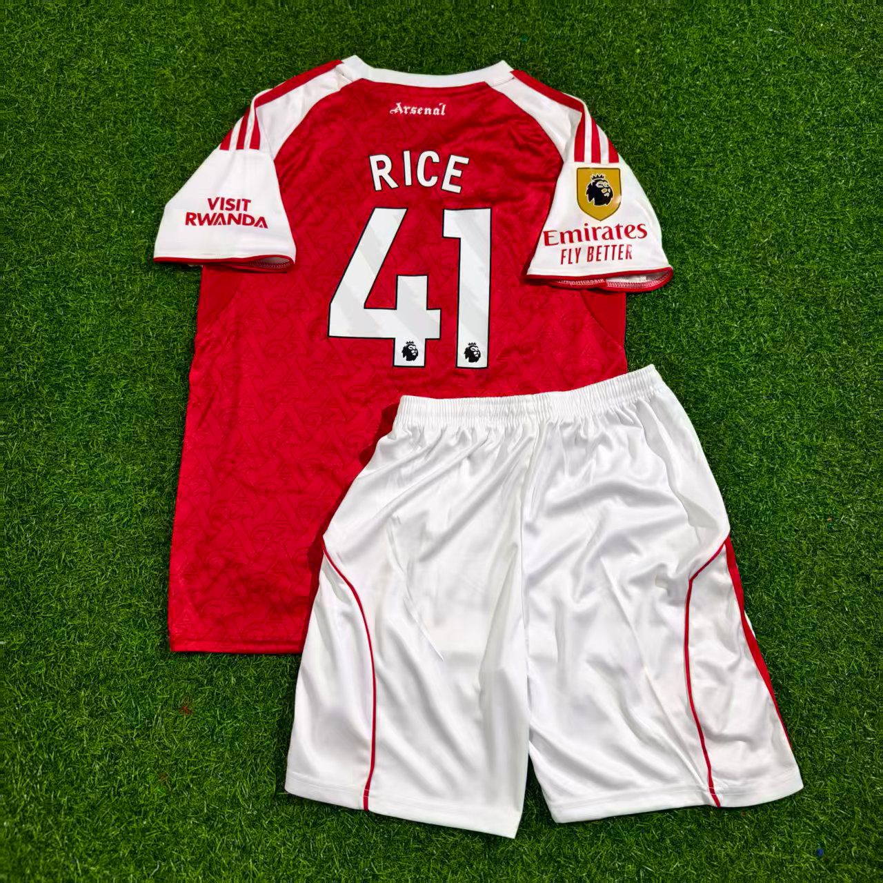 Declan Rice Arsenal Home Kids New Season 2026 Jersey Kit Soccer Trikot Maillot Maglia