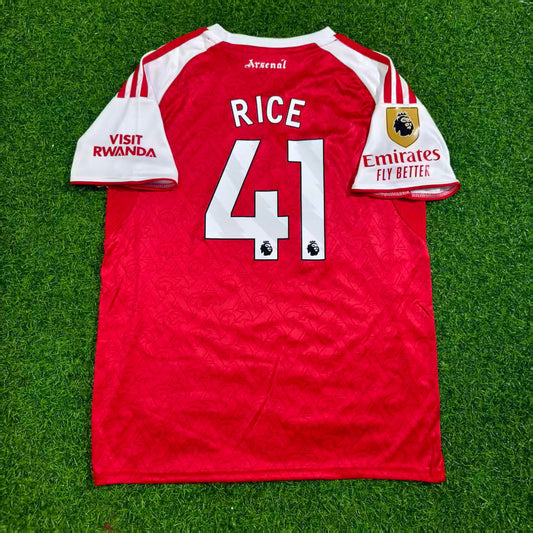 Declan Rice Arsenal Home New Season 2026 Jersey Kit Soccer Trikot Maillot Maglia