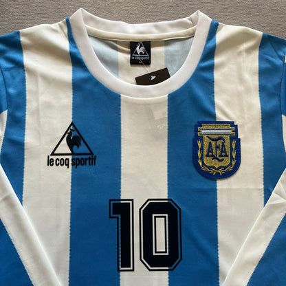 Diego Armando Maradona 1986 Argentina Retro Jersey Trikot Maillot Camiseta Soccer Shirt