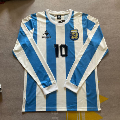 Diego Armando Maradona 1986 Argentina Retro Jersey Trikot Maillot Camiseta Soccer Shirt