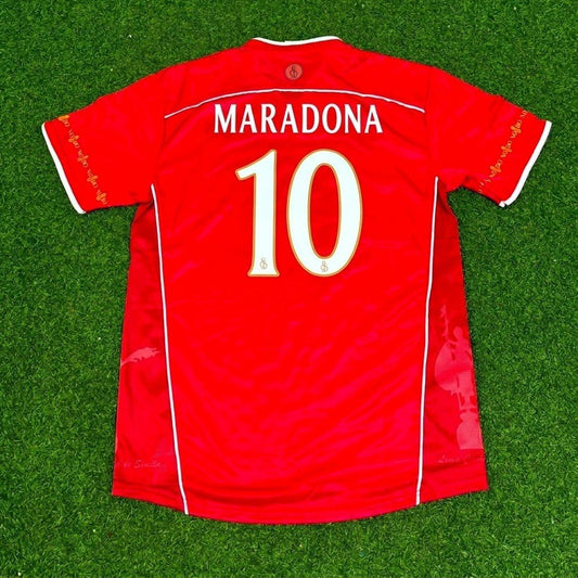 Diego Armando Maradona Sevilla Red Home Special Retro Football Jersey Kit
