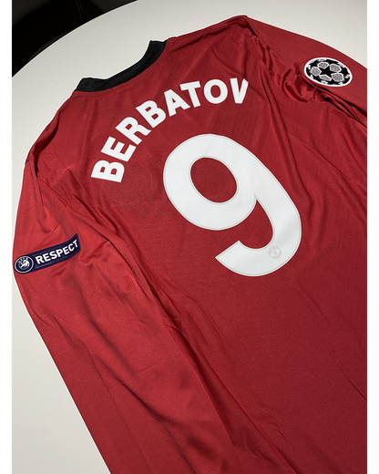Dimitar Berbatov 9 Manchester United Champions League 2009/10 Retro Kit Trikot Jersey Maillot Soccer Shirt