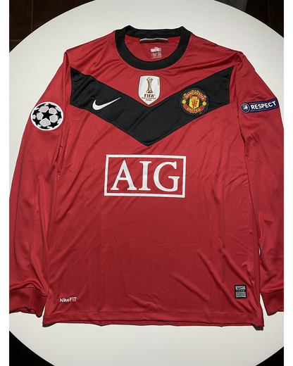 Dimitar Berbatov 9 Manchester United Champions League 2009/10 Retro Kit Trikot Jersey Maillot Soccer Shirt