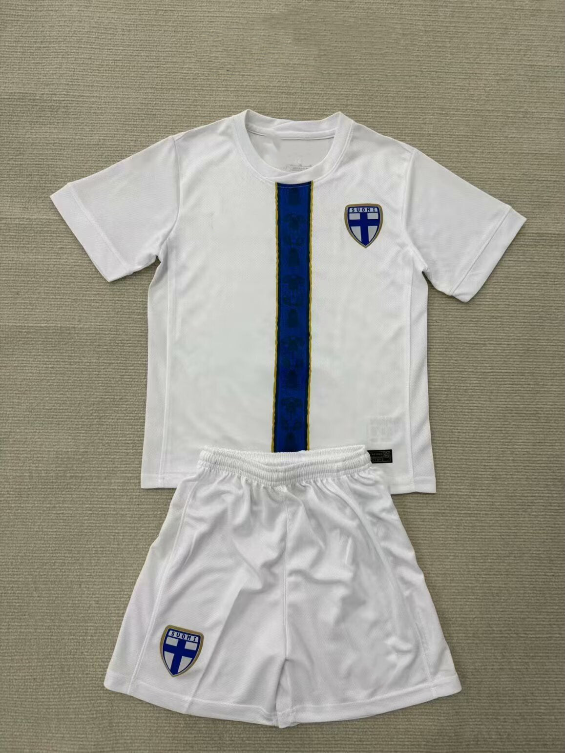 Finland New Kids White Away Football Shirt Jalkapallopaita
