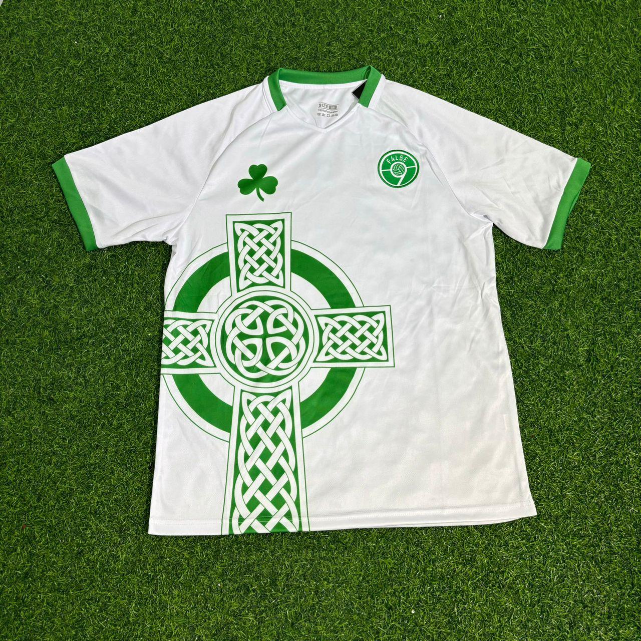 John O'Shea 4- Ireland Vintage Special Edition White Football Jersey Kit
