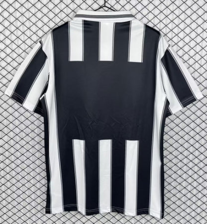 Besiktas 1996/1997 Black White Away Retro Football Trikot Maillot Jersey
