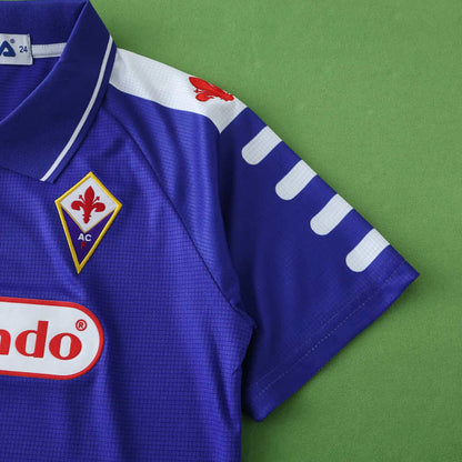 Fiorentina 1998 Home Kids Retro Football Jersey Trikot Maillot