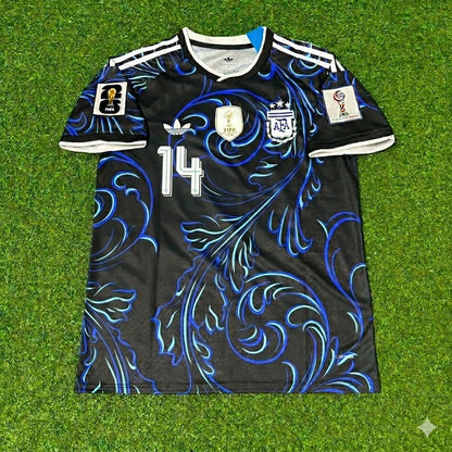 Exequiel Palacios #14 Argentina 2026 World Cup New Season Football Jersey Kit