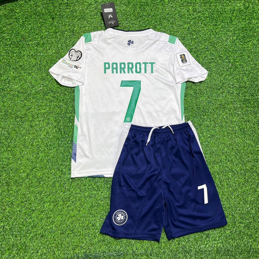 Troy Daniel Parrott Ireland Éire White 2026 World Cup Kids Football Jersey Kit