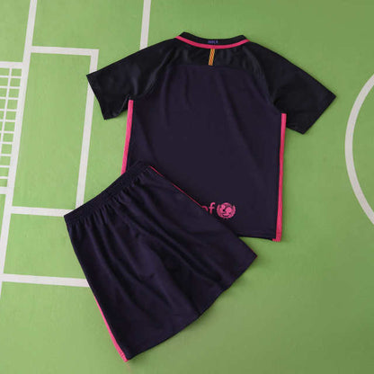Maillot de football rétro enfant extérieur du FC Barcelone saison 2016