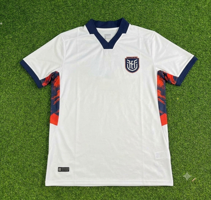 Moises Caicedo #23 Ecuador 2026 World Cup White Football Jersey