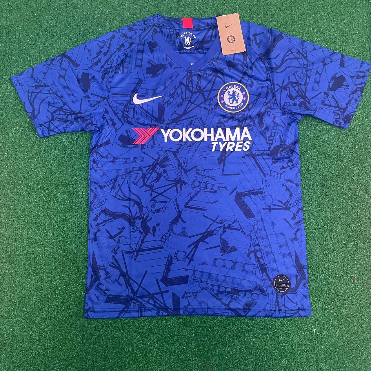 Eden Hazard #10 Chelsea 2019 2020 Blue Retro Kit Jersey Trikot Maglia Maillot Soccer Shirt