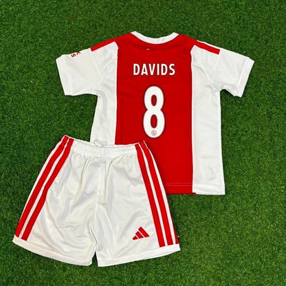 Edgar Davids Ajax White Kids Retro Football Jersey