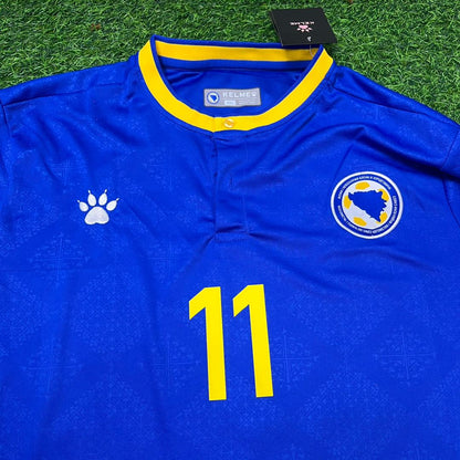 Edin Džeko Bosnia and Herzegovina 2026 World Cup Blue Football Jersey