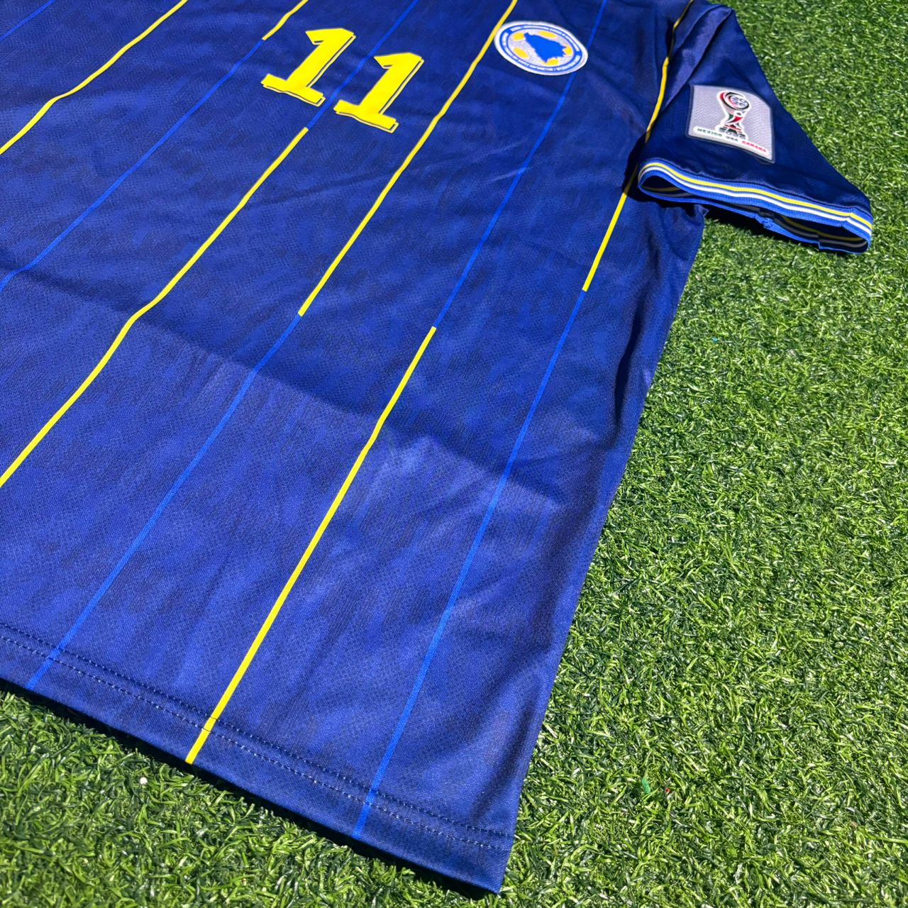 Amar Dedic Bosnia and Herzegovina 2026 World Cup Blue Football Jersey