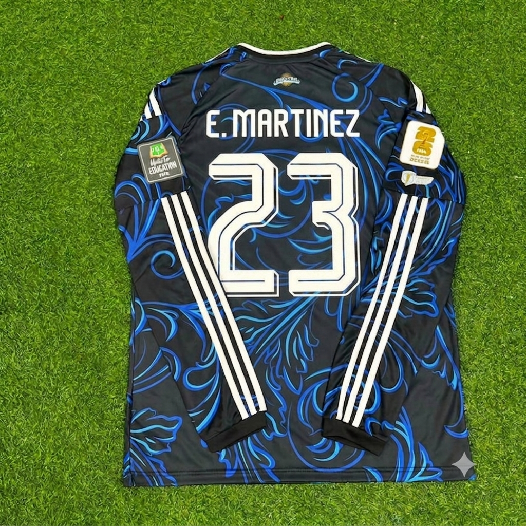 Emiliano Martinez Argentina Goalkeeper 2026 World Cup Long Sleeve Football Jersey