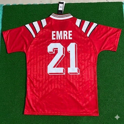 Emre Belözoglu Türkiye Turkey Red Nostalgic Retro Football Jersey