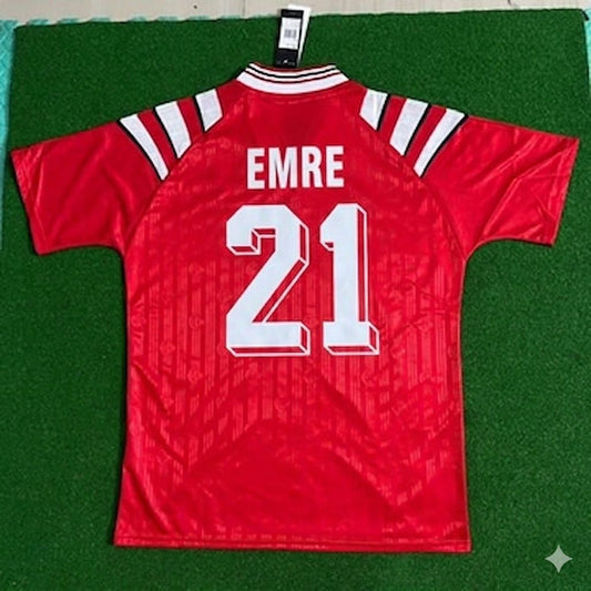Emre Belözoglu Türkiye Turkey Red Nostalgic Retro Football Jersey