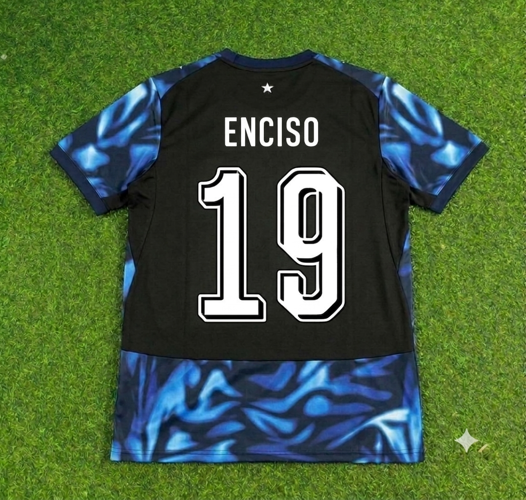 Julio Enciso Paraguay World Cup 2026 Black Football Jersey Shirt Trikot Maillot