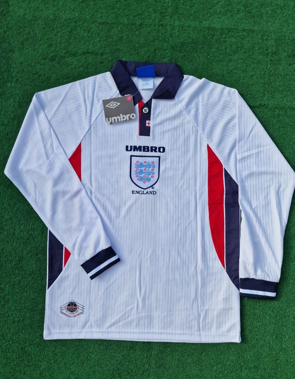 Rio Ferdinand England 1998 World Cup Long Sleeves Retro Jersey