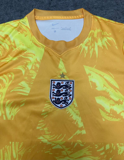 Jordan Pickford England Goalkeeper 2026 World Cup Yellow Football Jersey