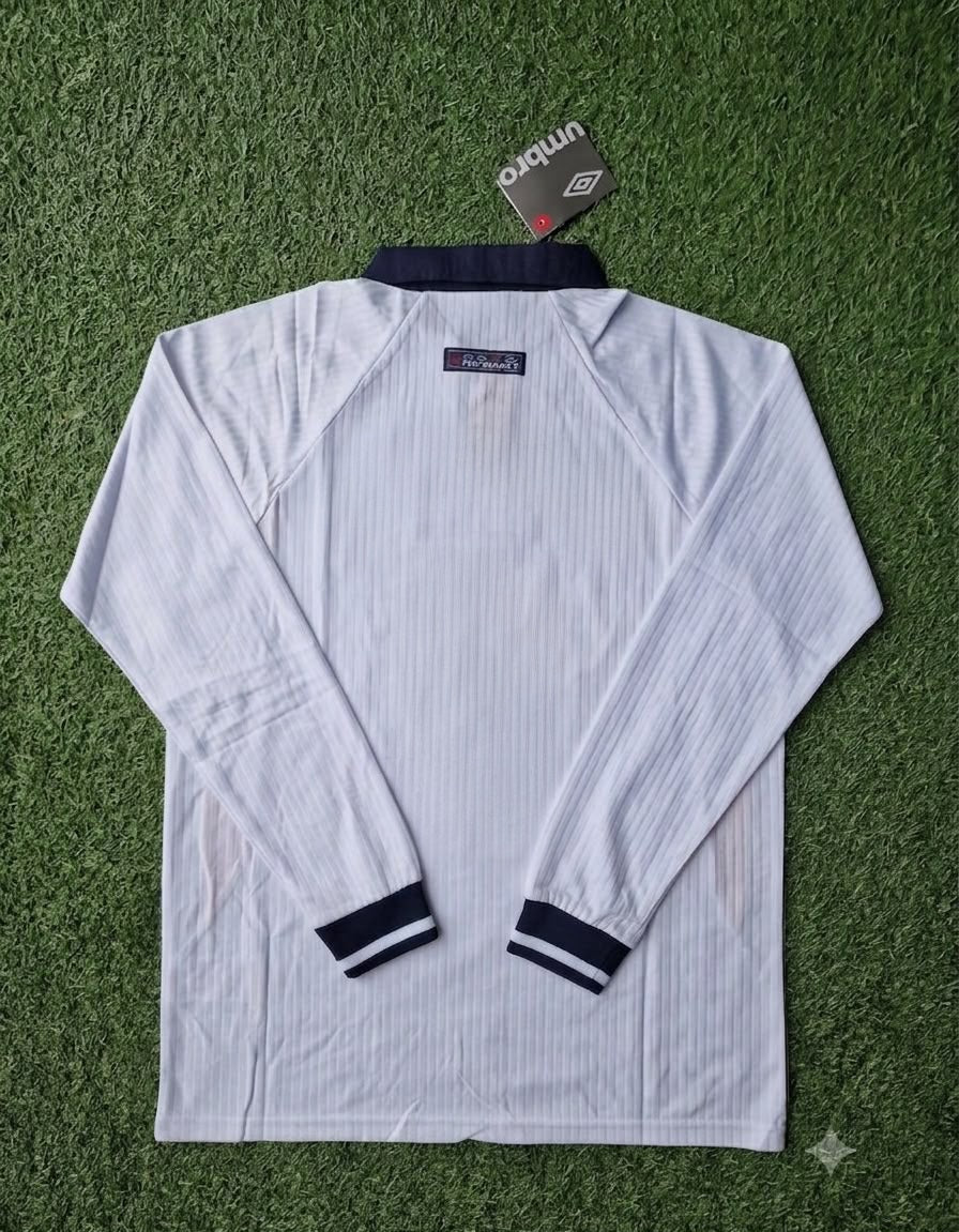 England 1998 World Cup Long Sleeves Retro Jersey