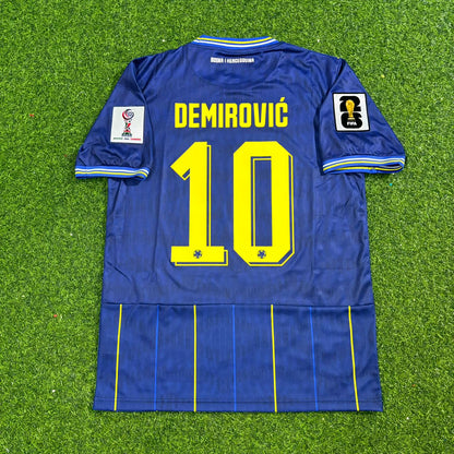 Ermedin Demirovic Bosnia and Herzegovina 2026 World Cup Blue Football Jersey
