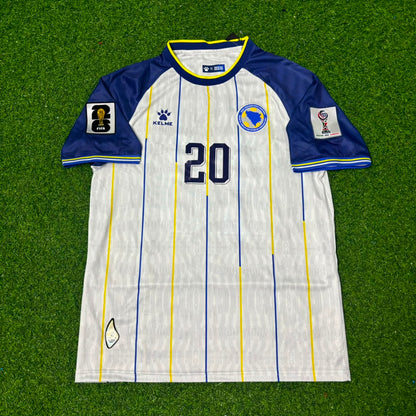 Esmir Bajraktarevic Bosnia and Herzegovina 2026 World Cup Away White Football Jersey
