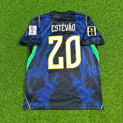 Estêvão Willian 20# Brazil 2026 World Cup Blue Away Jersey Trikot