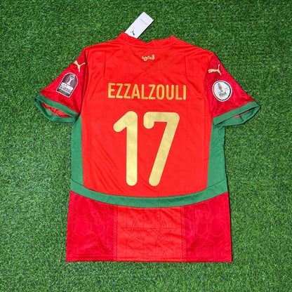 Ez Abde Ezzalzouli Morocco AFCON 2025 Red New Season Football Jersey