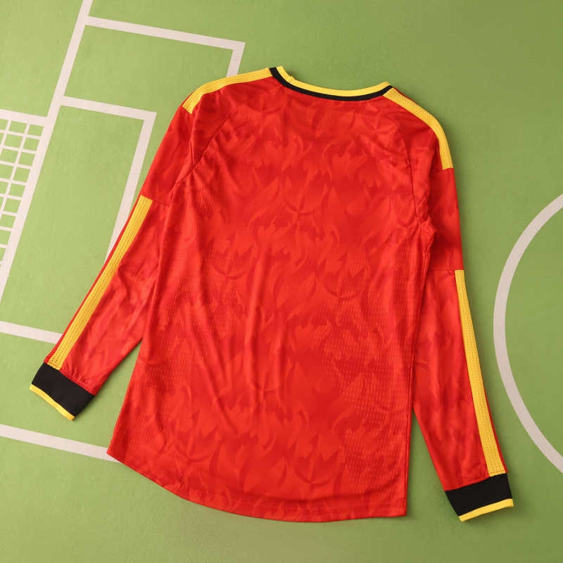 Belgien WM 2026 Heimtrikot Langarm-Trikot Trikot Maillot