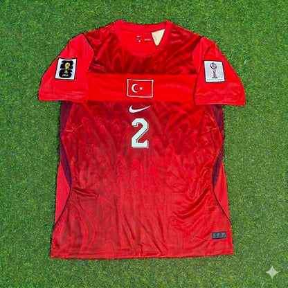 Zeki Çelik #2 Turkey Türkiye- World Cup 2026 - Home Red - Jersey Trikot - Maillot Maglia