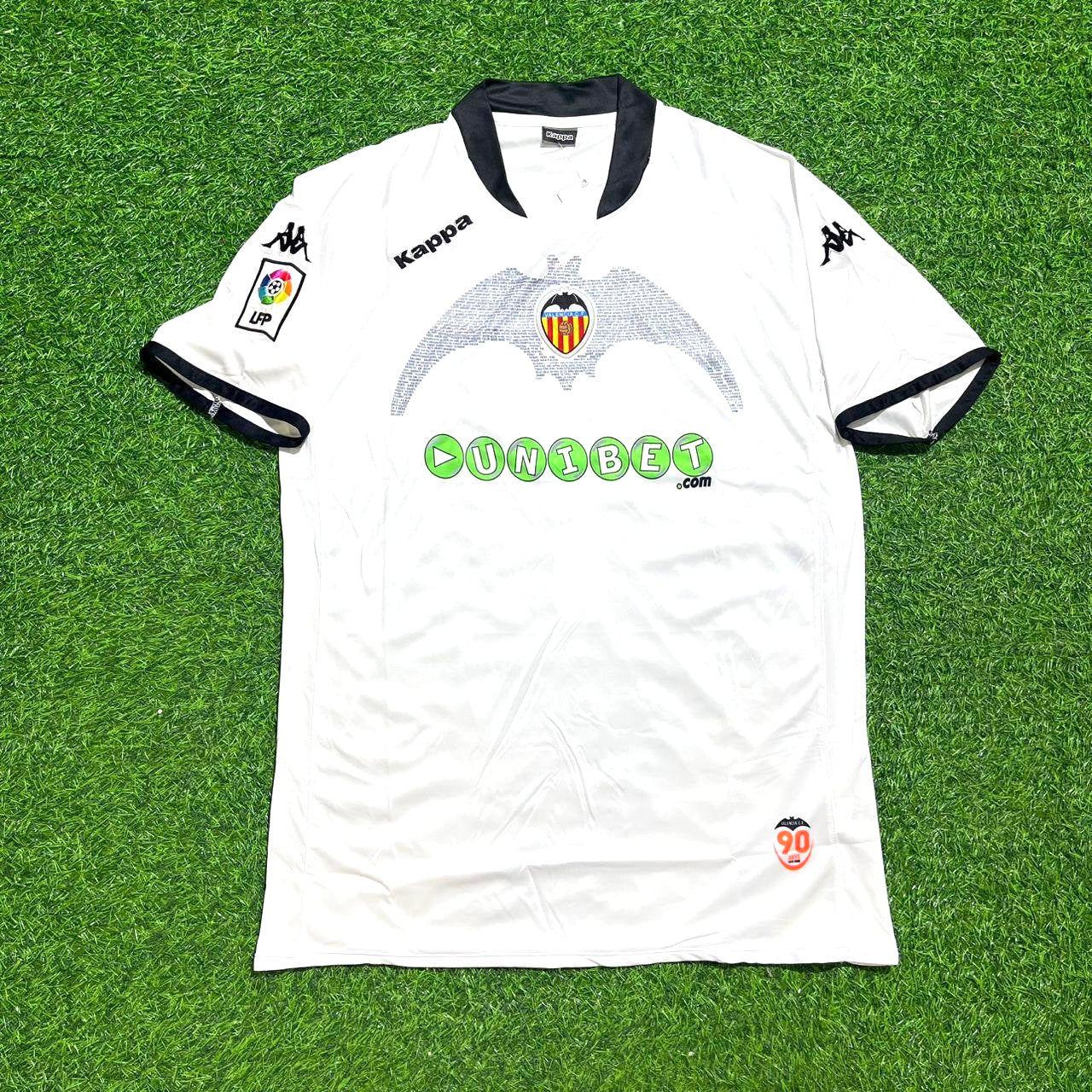 Daniel Parejo #10 Valencia White Retro Football Jersey