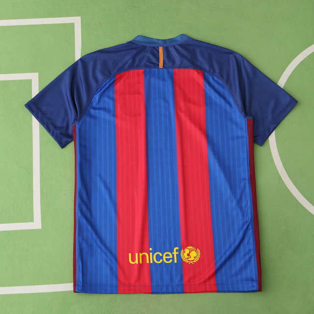 Barcelona 2016-17 Season Home  Retro Jersey Trikot Soccer Shirt