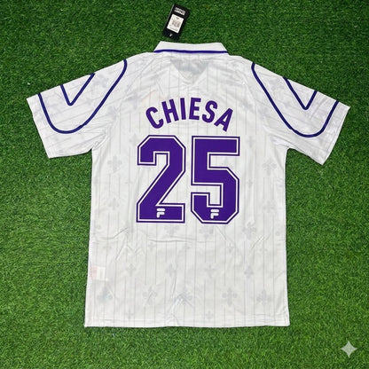 Federico Chiesa Fiorentina White Retro Football Jersey