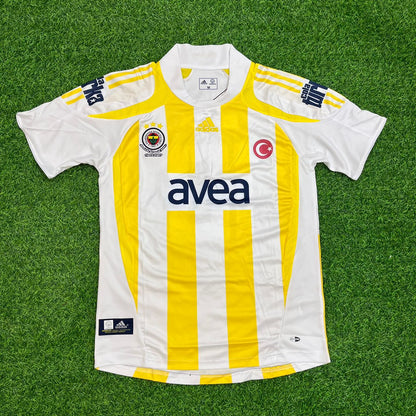 Alex de Souza Fenerbahçe 2007-2008 White Retro Kit Jersey – | Trikot | Maillot Soccer Shirt