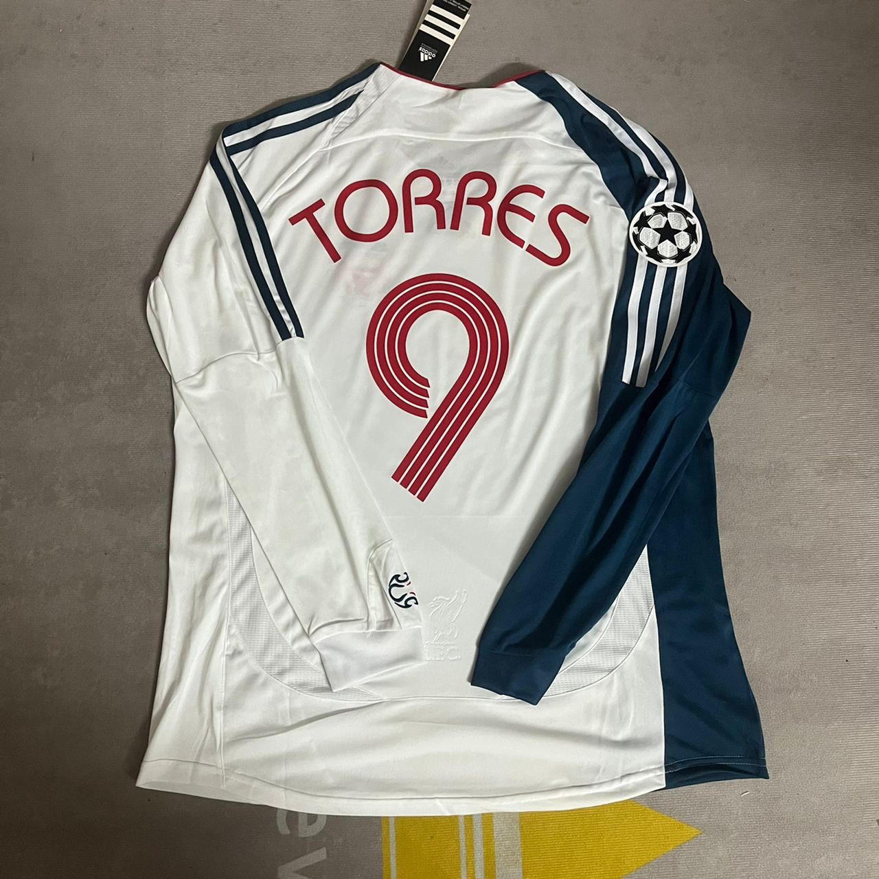 Fernando Torres Liverpool Champions League Long Sleeve Retro Kit Jersey Trikot Maglia