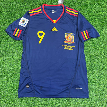 Fernando Torres #9 - Spain 2010 World Cup Final Retro Jersey Trikot Soccer Shirt