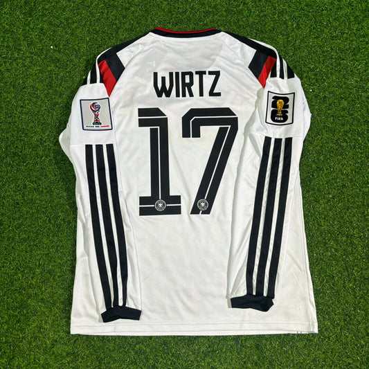 Florian Wirtz #17 Germany 2026 World Cup  Long Sleeve Home Football Jersey Kit
