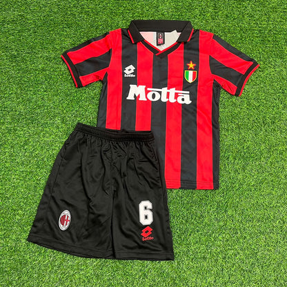 Franco Baresi AC Milan 1993 1994 Retro Kids Soccer Jersey Kinder Trikot Soccer Shirt