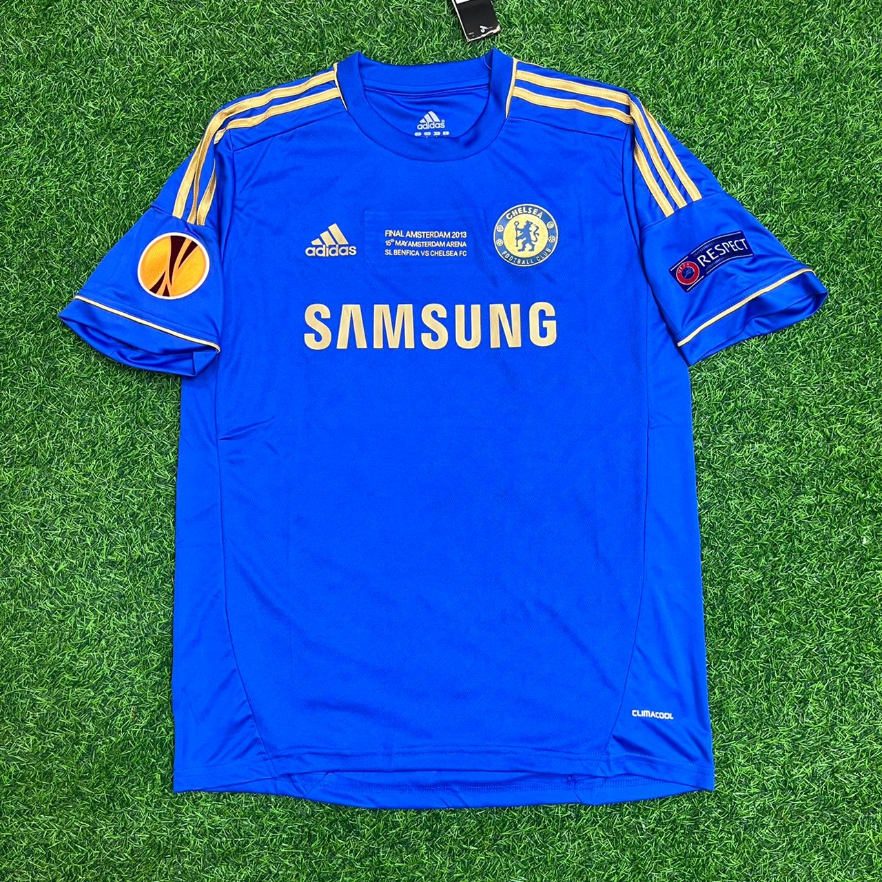Frank Lampard Chelsea 2013 Final Blue Retro Kit Soccer Jersey Trikot Maglia