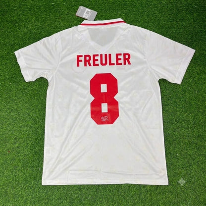 Remo Freuler Switzerland 1994 World Cup White Retro Football Jersey