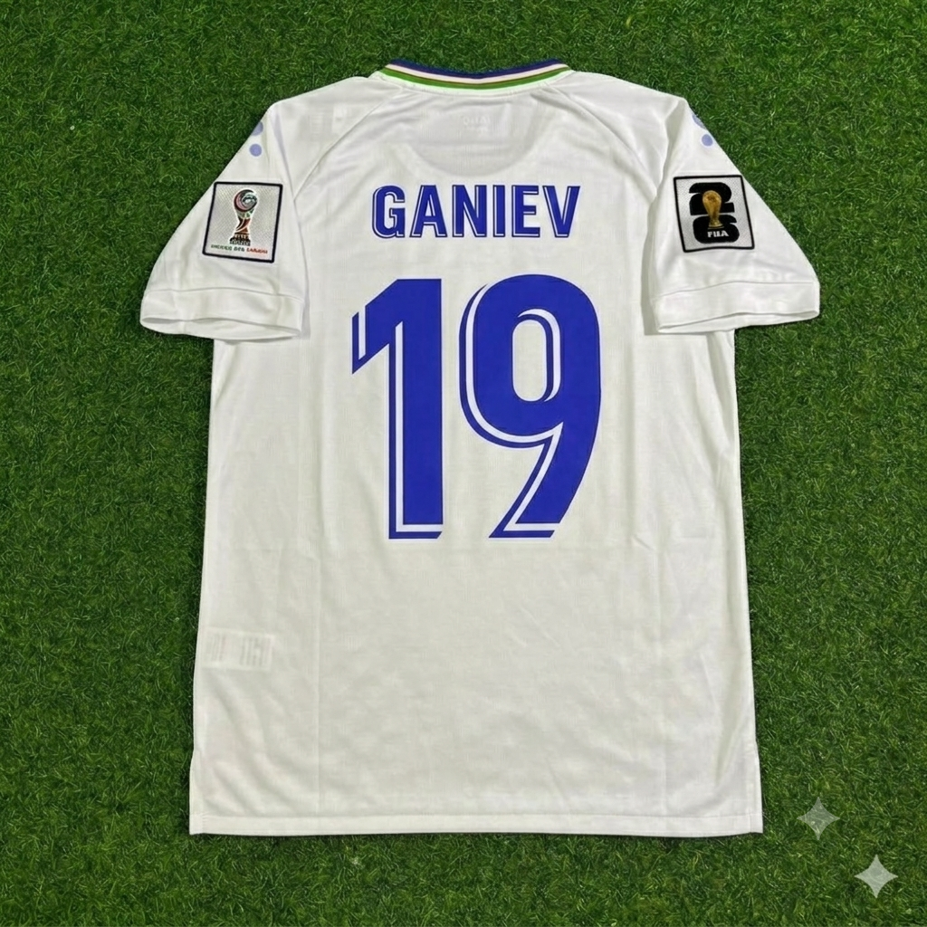 Aziz Ganiev Uzbekistan 2026 World Cup Football Jersey