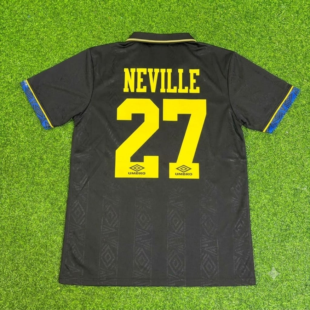 Gary Neville Manchester United 1992 1993 Retro Retro Football Jersey