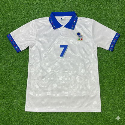 Roberto Donadoni Italy 1994 World Cup White Retro Football Jersey Kit